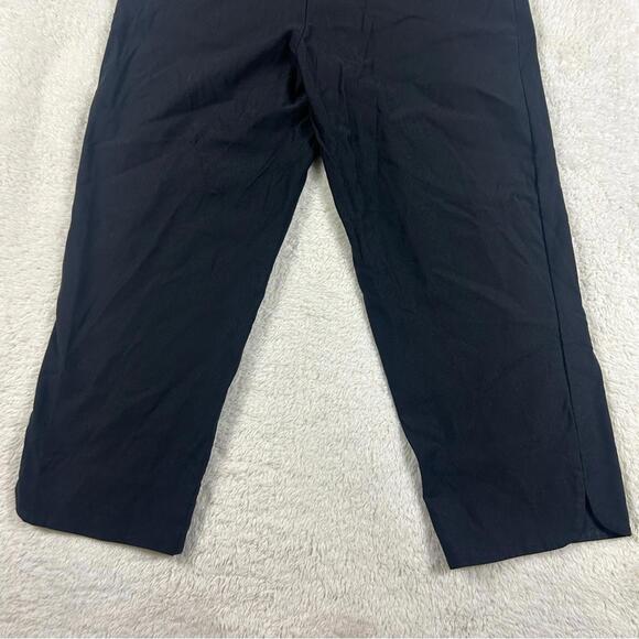 Eileen Fisher Black Wide Leg Casual Pants - Picture 10 of 12